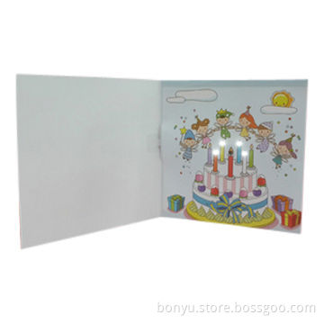 Recording greeting card, greeting card with sound and LED light, unique design